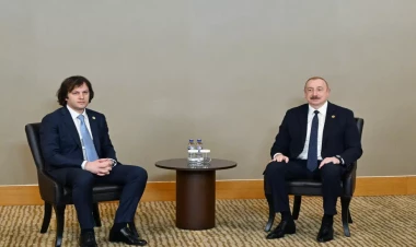 Prezident İrakli Kobaxidze ilə görüşüb - VİDEO - FOTO