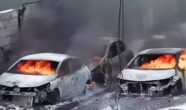 Türkiyədə anbarda güclü partlayış : İnsanlar təxliyə olunur - VİDEO