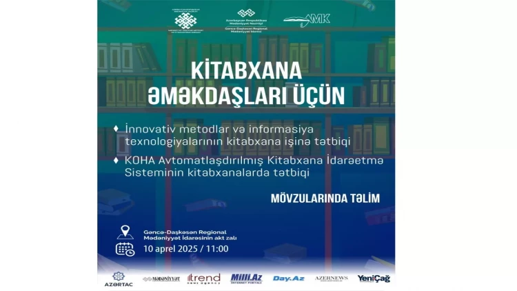 Kitabxana əməkdaşları üçün növbəti təlim Gəncədə təşkil olunacaq