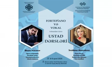 Gəncədə fortepiano və vokal ixtisasları üzrə ustad dərsləri təşkil olunacaq