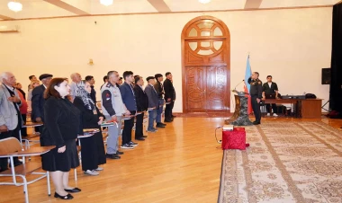 Şəhid əsgər Samrad Eynəliyevin xatirəsinə anım mərasimi keçirilib - FOTOlar
