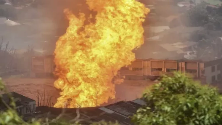 Malayziyada güclü yanğın - 10larla yaralı var - FOTO