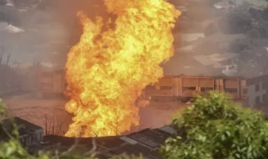 Malayziyada güclü yanğın - 10larla yaralı var - FOTO