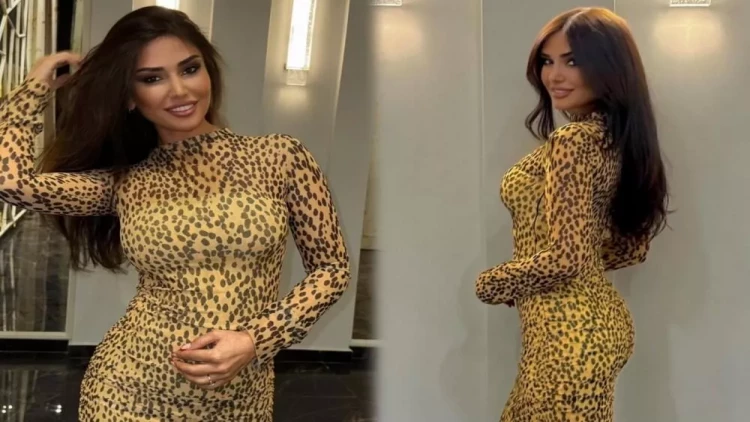 Pərvinin leopart naxışlı geyimi - FOTOlar