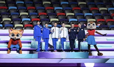 Azərbaycan gimnastları Bakıda keçirilən beynəlxalq turnirdə gümüş medal qazanıblar