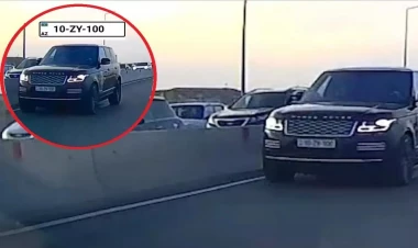 Yarım milyonluq avtomobil ilə qəza şəraiti yaratdı - ANBAAN VİDEO