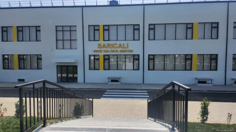 Sarıcalı kənd tam orta məktəbində 360 şagird təhsil ala biləcək - FOTOlar