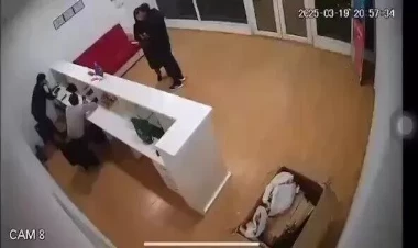 Çatdırılma şirkətində dava: işçinin burnunu sındırdı - VİDEO