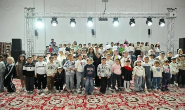 Leyla Əliyeva Qubada şəhid övladları ilə birgə Novruz şənliyində iştirak edib - VİDEO - FOTO