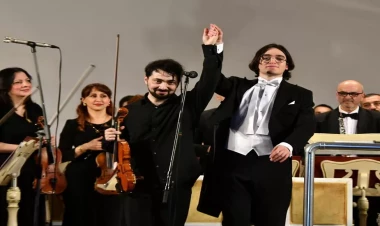 Rusiyalı Daniil Koqan konsert ilə Filarmoniyada çıxış edib - FOTOlar