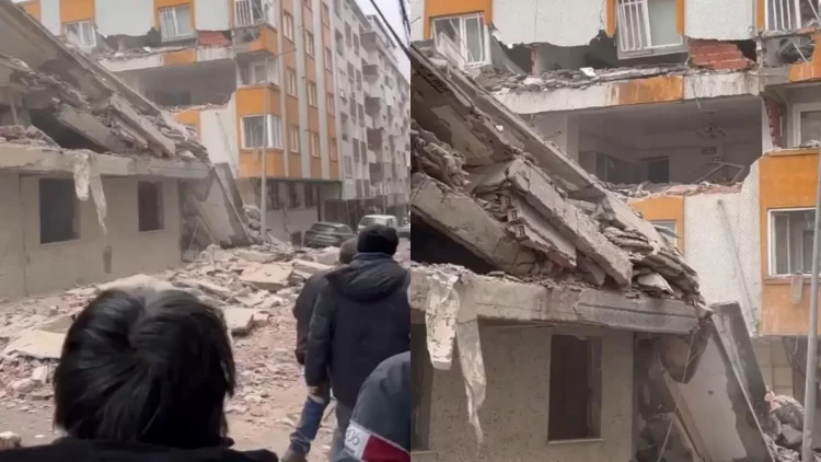 Tehranda bina ÇÖKDÜ - VİDEO