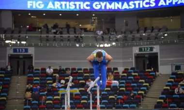 Bakıda idman gimnastikası üzrə Dünya Kubokunun final günü start götürüb - FOTO