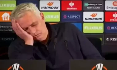 Mourinyo mətbuat konfransında xoruldaya -xoruldaya 