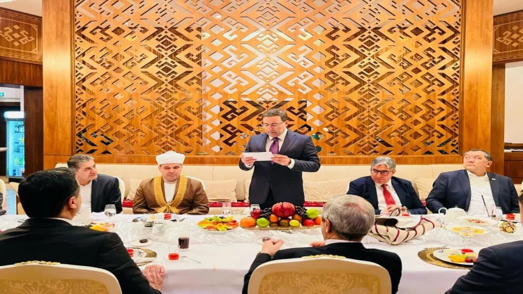 Türkmənistanın baş müftisi Azərbaycan Səfirliyinin təşkil etdiyi iftar mərasimində iştirak edib - FOTOlar