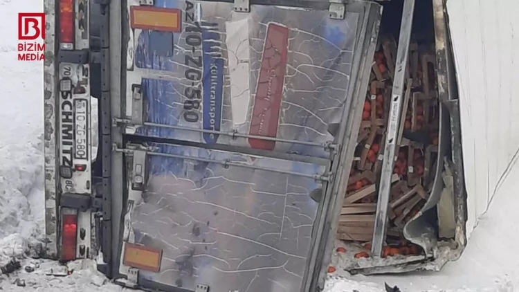 Rusiyada azərbaycanlıya məxsus TIR AŞDI – Ölənlər var - FOTO