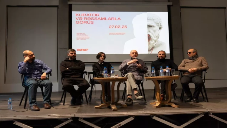 YARAT yerli və xarici rəssamların əsərlərindən ibarət “Mən və Nuhun gəmisi, Mən və dünya tufanı” adlı qrup sərgisini təqdim etdi - FOTO