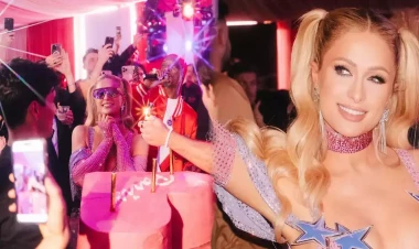 Hilton 44 yaşını belə keçirdi - FOTO