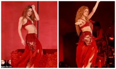 Şakira stadionda səhnəyə ayaqyalın çıxdı: sensasiyalı göründü - FOTOlar