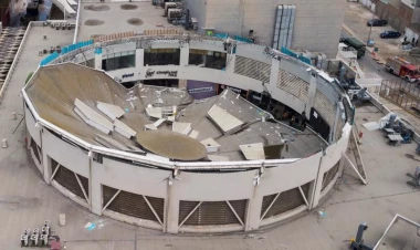 Peruda ticarət mərkəzinin damı uçub: 8 nəfər ölüb, 80 nəfər yaralanıb - FOTOlar