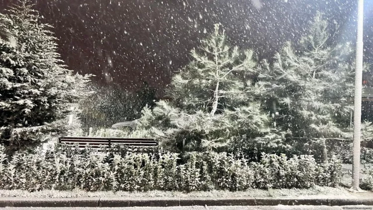 Bakıya qar yağır - FOTOlar