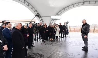 Prezident Ballıca kəndində sakinlərlə görüşüb - VİDEO - FOTO