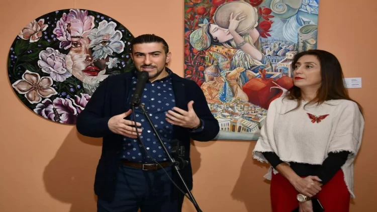 “START” gənc rəssamlar sərgisi açıldı - FOTO