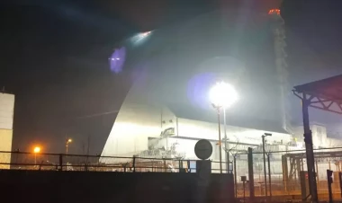 Rusiya Çernobıl sığınacağını vurdu - VİDEO