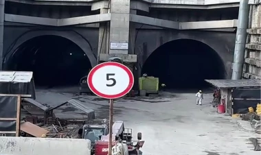 İsmayıllı yolundakı tuneldən görüntülər yayıldı - VİDEO