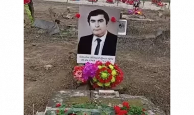 Mikayıl Gözəlovun məzarının görüntüləri yayıldı - VİDEO