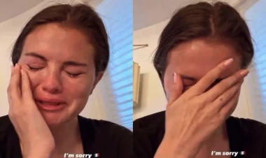 Selena Trampa göz yaşları ilə etiraz etdi -FOTO