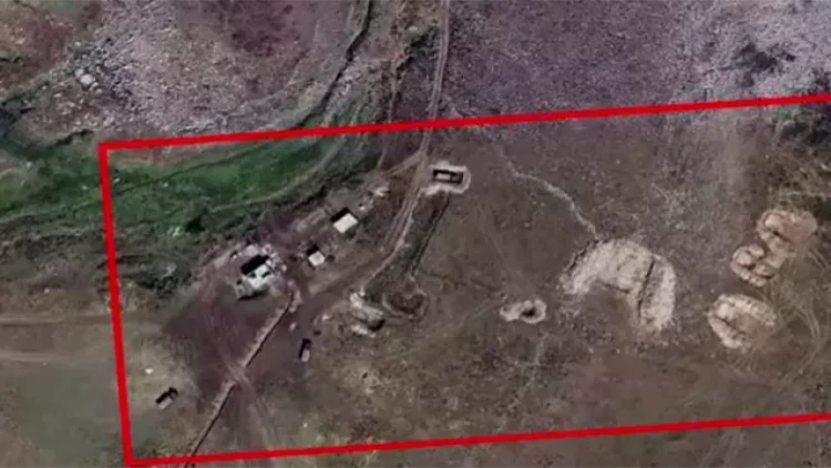 Ermənistan Kəlbəcər istiqamətində xəndəklər qazır - VİDEO