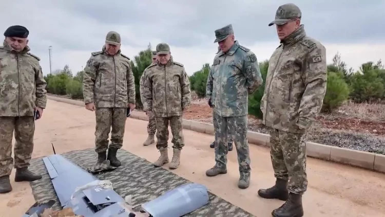 Hikmət Mirzəyev Türkiyə-Suriya sərhədində - FOTO