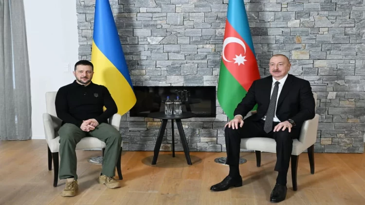 İlham Əliyev Davosda Zelenski ilə görüşüb - VİDEO - FOTO