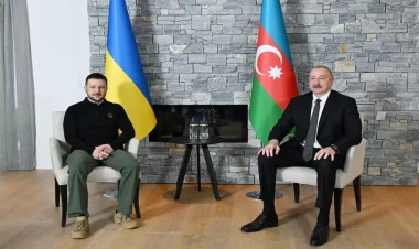 İlham Əliyev Davosda Zelenski ilə görüşüb - VİDEO - FOTO