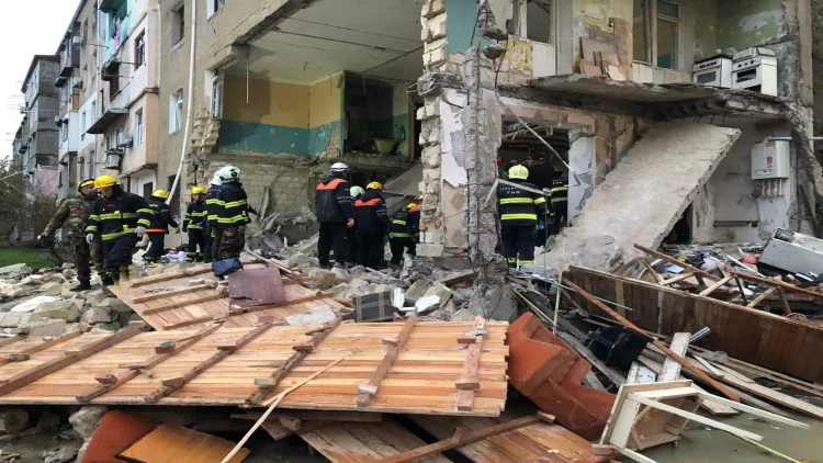 Sumqayıtda partlayış olan binada SON VƏZİYYƏT - VİDEO