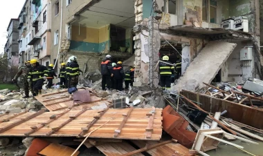 Sumqayıtda partlayış olan binada SON VƏZİYYƏT - VİDEO