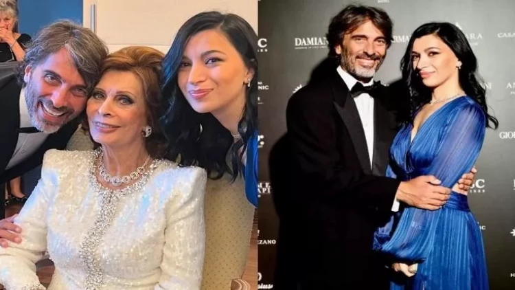 Sofi Lorenin oğlu özündən 21 yaş kiçik xanımla evlənir - FOTOlar