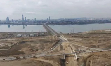 Bakıda su üzərindən yol çəkilir - Tıxaca son qoyulacaq - VİDEO