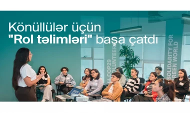 COP29 könüllüləri üçün xüsusi rol təlimləri yekunlaşdı