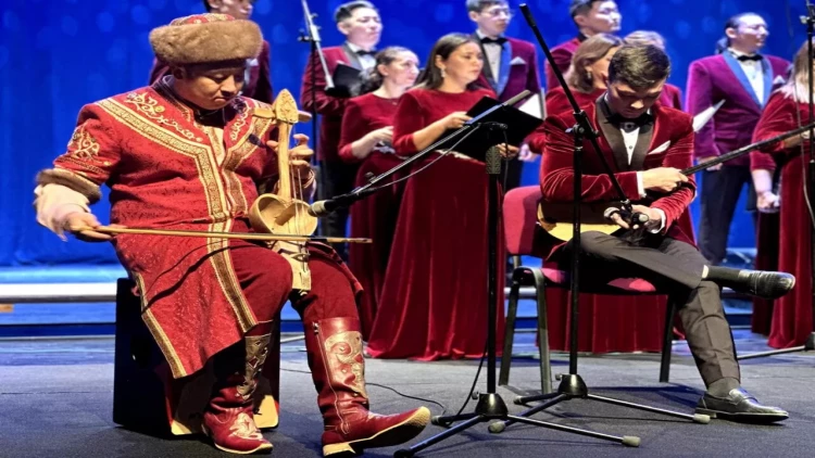 Gəncə Dövlət Filarmoniyasinda Qazax kamera xoru konsert proqrami ilə çixiş edib - FOTOlar