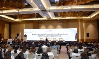 Bakı şəhəri təhsil işçilərinin sentyabr konfransı keçirilib - FOTO