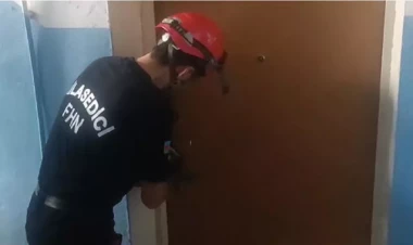 73 yaşlı qadın belə xilas edildi - VİDEO