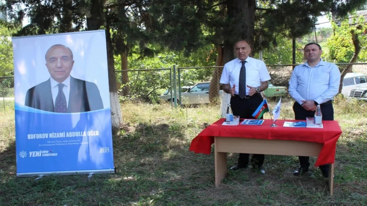 Nizami Səfərov rayonun Azaflı və Bayramlı kəndlərində seçicilərlə görüşlər keçirib - FOTO