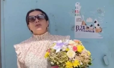 Elza Seyidcahanın seçki posterini cırdılar - VİDEO