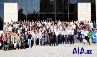 Deputatlığa namizəd Novruzəli Aslanovun seçicilərlə növbəti görüşü İsmayıllı rayon Mədəniyyət mərkəzində baş tutub - FOTO