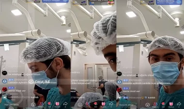 Azərbaycanda həkim cərrahi əməliyyat zamanı canlı yayım açdı - VİDEO