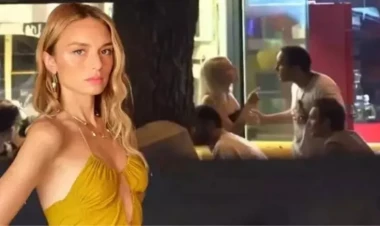 Küçənin ortasında kişilərlə dava etdi - VİDEO