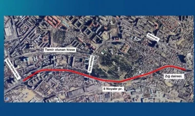 8 Noyabr prospektinin bu hissəsi bağlanacaq