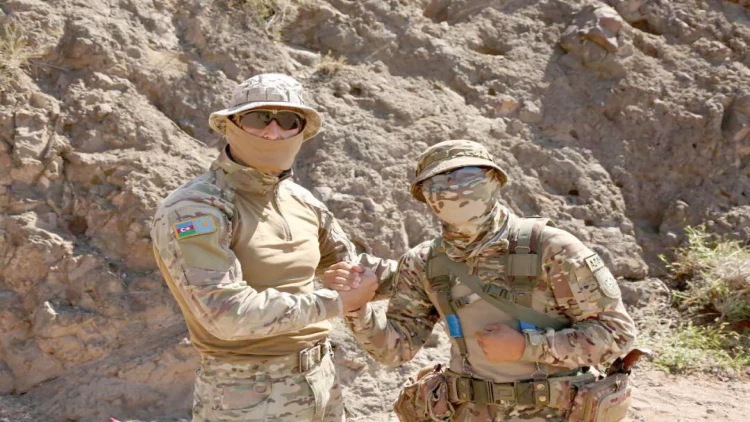 Azərbaycan və Qazaxıstan hərbçilərinin birgə təlimindən GÖRÜNTÜLƏR