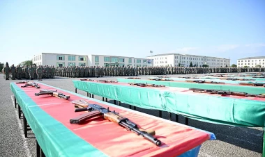 Azərbaycan Ordusunda andiçmə mərasimləri keçirilib - FOTOlar